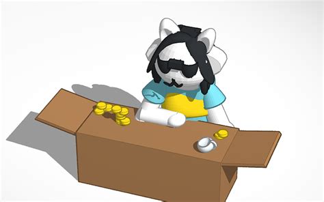 3d Design Temmie Going To Cool Leg Tinkercad