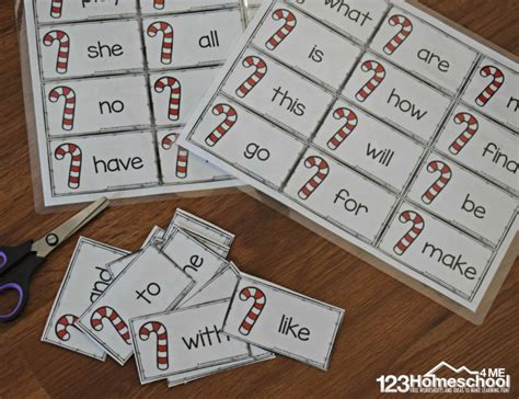 With the other end of the ribbon, hot glue and wrap it around the end of the dowel. FREE Candy Cane Christmas Sight Words Activity