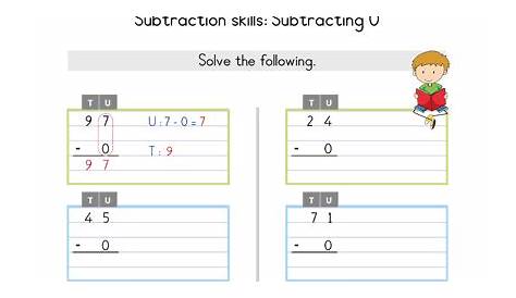 first grade math worksheet subtraction