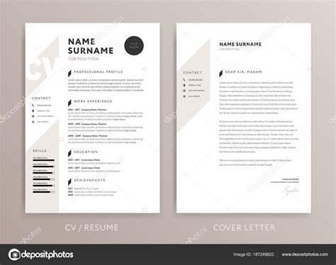 It is just as easy as making your resume and just as important. Stylish CV design - curriculum vitae cover letter template ...