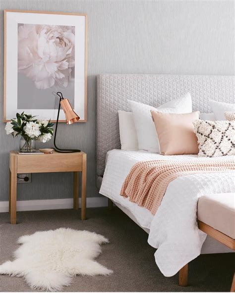 Cozy Blush And Gray Bedroom Designed By Designdevotee Blush Leather