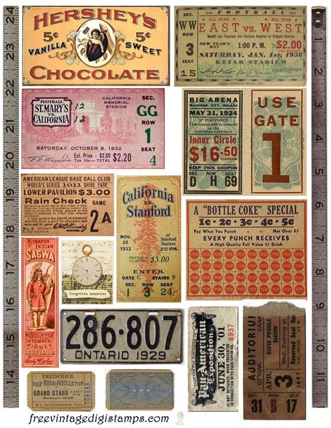 Public Domain Free Printable Vintage Ephemera Print Templates Calendar