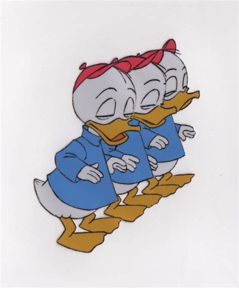 Original Production Cel Of Huey Dewey And Louie From Scrooge Mcduck And