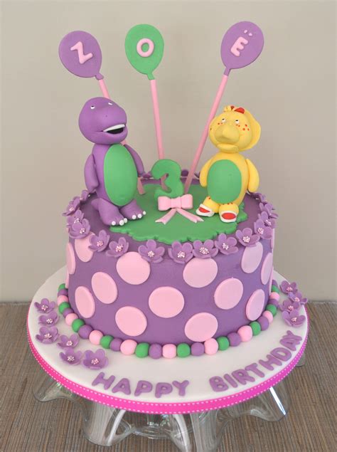 Barney And Friends Birthday Cake Barney Birthday Cake Barney Cake