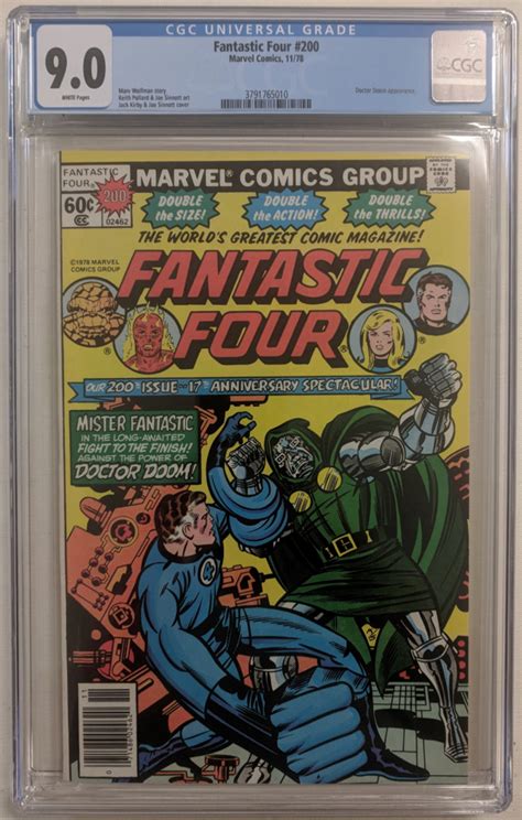 1978 Fantastic Four Issue 200 Marvel Comic Book Cgc 90 Pristine
