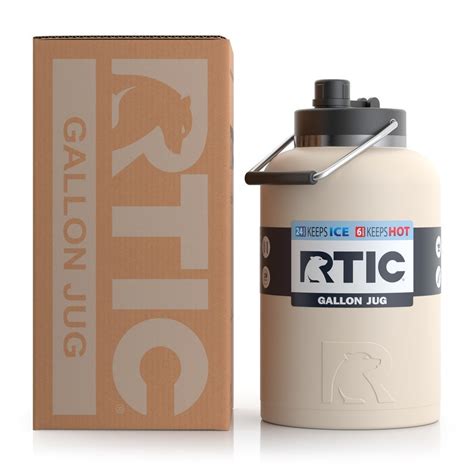 Rtic 1 Gallon Jug With Handle Vacuum Insulated Water Bottle Metal