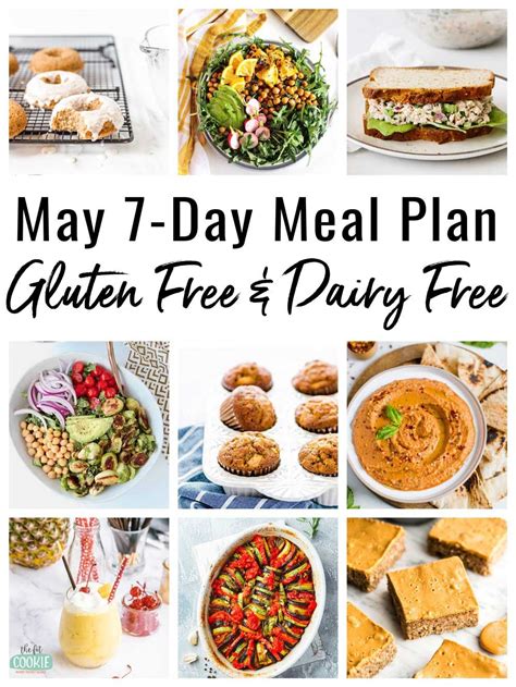 7 Day Gluten Free Dairy Free Meal Plan Meal Planning Free Meal Plans