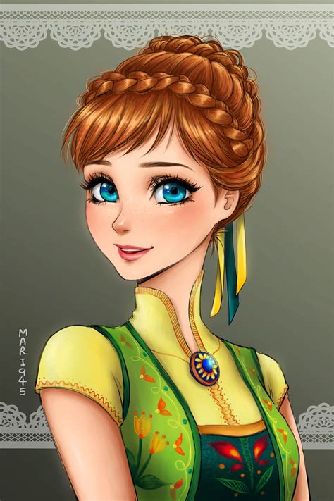 Anna Frozen Fever Disney Princess Anime Disney Princess Drawings