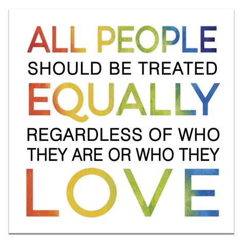 All People Should Be Treated Equally Wooden Sign 6x6 In 2021