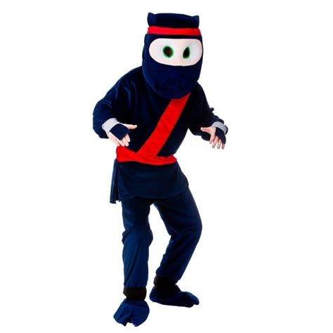 Cartoon Ninja Mascot Adult Fancy Dress Costume