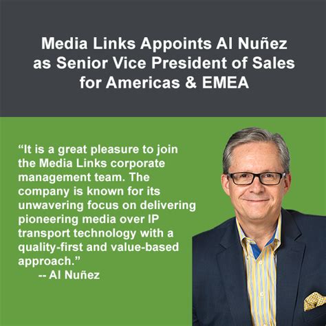 Media Links Appoints Al Nuñez As Senior Vice President Of Sales For