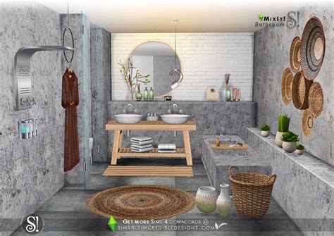 Mix It Bathroom By Simcredible Liquid Sims