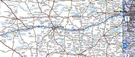 Map Of Interstate Highway I 20 Texas Alabama South Carolina With