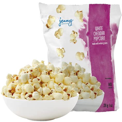 Buy Jenny Craig White Cheddar Popcorn A Savory Bag Of Whole Grain
