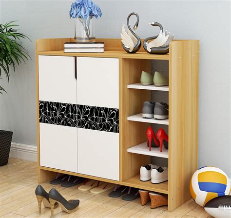 Deluxe Contemporary Wooden Shoe Storage Cabinet