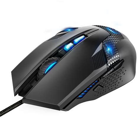Tecknet Programmable Wired Gaming Mouse Optical Ergonomic Computer Mice