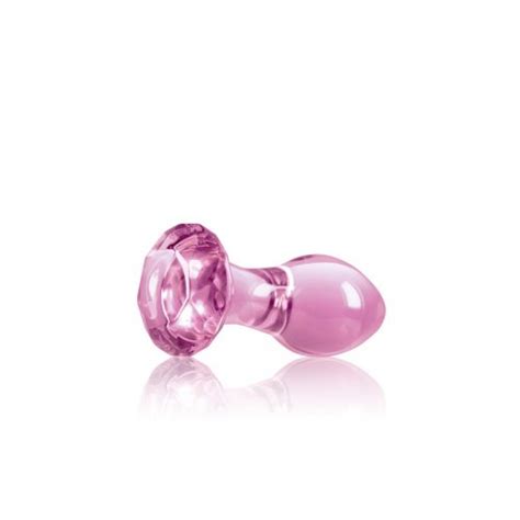 Crystal Gem Glass Anal Plug Pink Sex Toys At Adult Empire