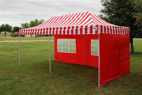 Great savings & free delivery / collection on many items. 10 x 20 Red Stripe Pop Up Tent Canopy Gazebo