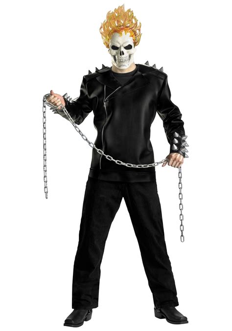 Adult Deluxe Ghost Rider Costume Halloween Costume Ideas 2023
