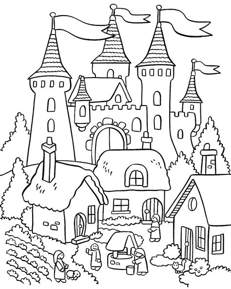 Printable elsa castle coloring page. My Little House: Anna and the flower garden coloring pages ...