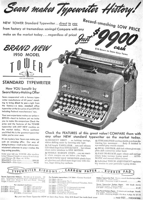 Tower Typewriter Serial Number Page Updated To Type Shoot Straight