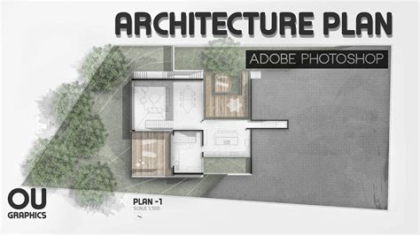 Easy Architecture Plan In Adobe Photoshop Youtube