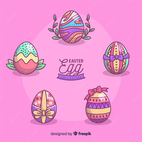free vector easter day egg collection