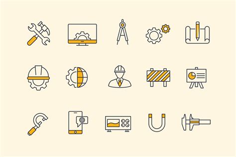 15 Engineering Icons Custom Designed Icons Creative Market