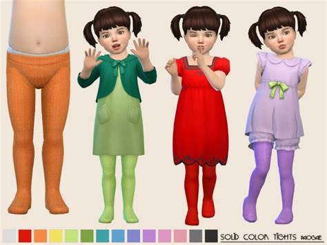 Paogaes Solidcolor Tights Sims 4 Toddler Toddler Tights Baby Tights
