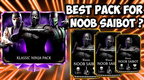 Mk Mobile Klassic Ninja Pack Is This Best Pack For Noob Saibot Mk