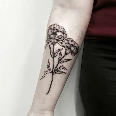 160 Best Carnation Flower Tattoo Designs With Meanings 2019 Tattoo