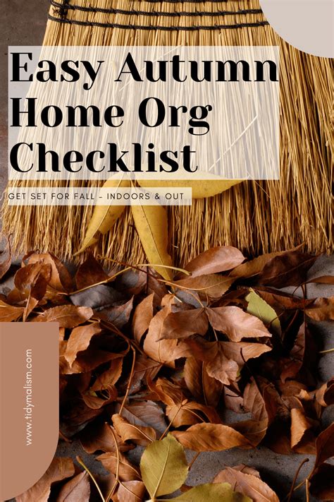 Easy Autumn Home Maintenance Checklist For Fall Tidymalism
