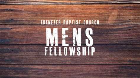 Mens Fellowship 8 17 20 Youtube