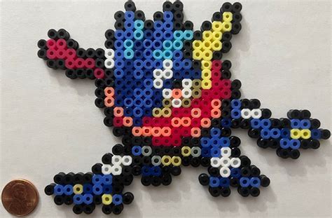 Greninja Pokemon Bead Sprite Perler Art Icon Ninja Water Dark Frog