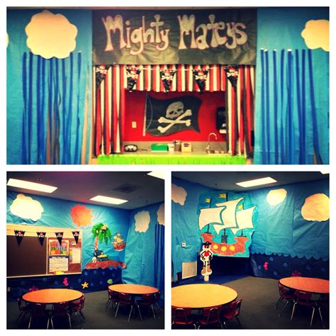 Pirate Themed Classroom Using Paper Fourth Grade Pirates Classroom Themes Classroom Decor