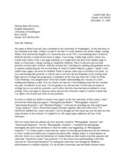 Student portfolio portfolio cover letter for english class. Cover Letter Eng 111 - June 7 2007 Curtis Hisayasu ...