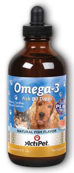 Omega 3 Fish Oil Drops For Cats And Dogs Liquid Fish 8 Ounces Made By
