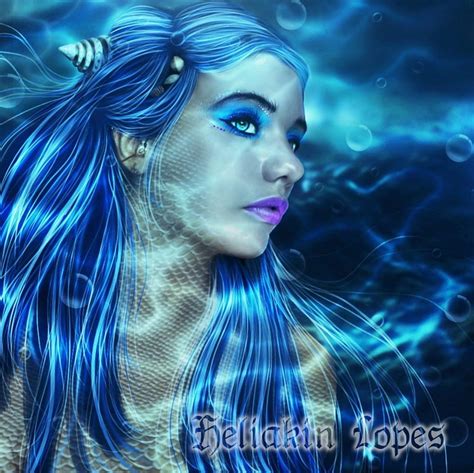 mermaid fantasy lady blue hd wallpaper peakpx