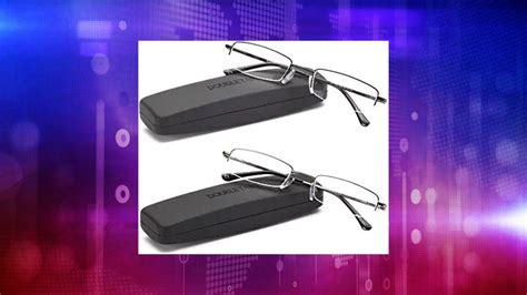 Doubletake Reading Glasses 2 Pairs Compact Case Included Semi Rimless Readers Amazon Price