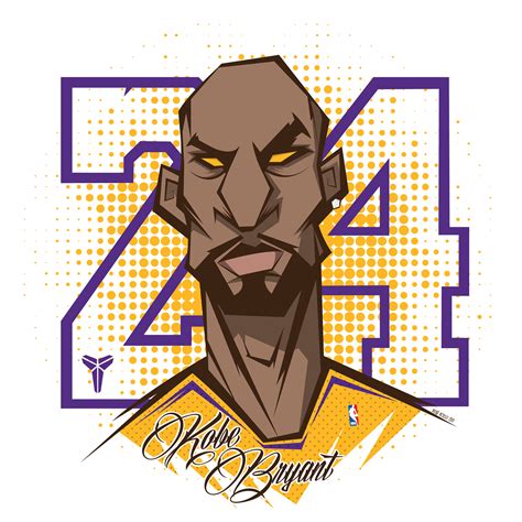 The los angeles lakers logo has undergone quite a few alterations throughout the brand's history. Kobe Bryant on Behance