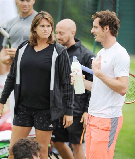 Photo Amélie Mauresmo Enceinte Et Andy Murray à Wimbledon Le 28 Juin 2015 La Championne