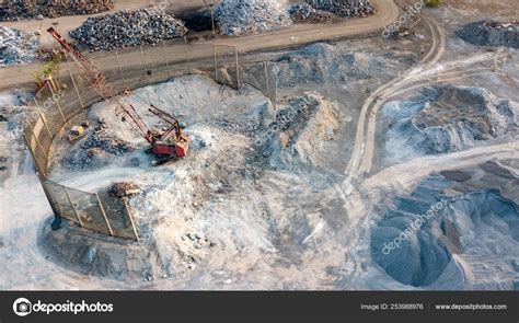 Surface Cement Raw Materials Aerial View Cement Industry Stock Photo By