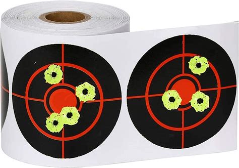 Gearoz Splatter Target Stickers Pcs Bullseye Adhesive Reactive