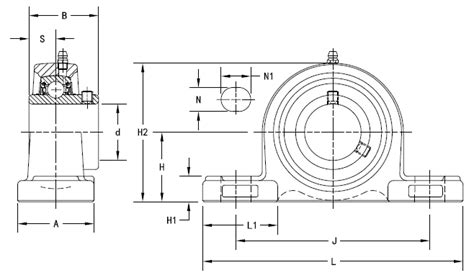 The shaft is parallel to the mounting surface and generally perpendicular to the mounting screws. Part Number UCP215-47, UCP 200 Pillow Block Housed Units ...