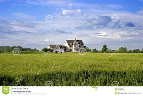 Country Home With Land Stock Image Image Of Trees