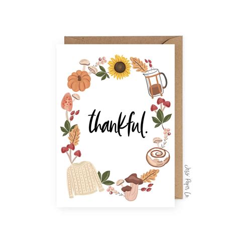 Thankful Fall Greeting Card Jess Paper Co