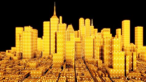 Gold City Lights Motion Graphics Videohive