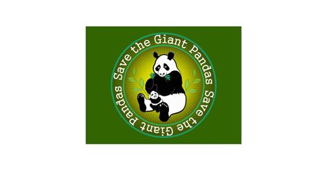 Save The Giant Pandas Postcard Zazzle