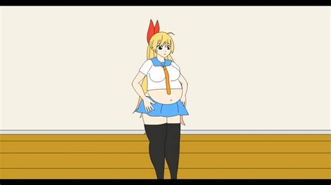 Chitoge Inflation Flash Game By Jackurai Chubby Anime Weight Gain