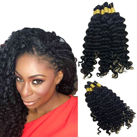 Buy Hannah Queen Wet N Wavy Bulk Hair Human Hair Micro Braiding Bundle G Brazilian Deep